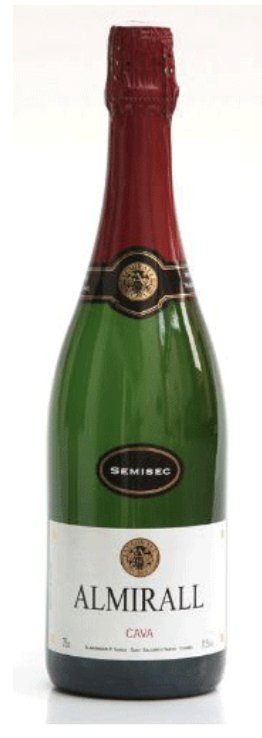Ampolla de cava Almirall Semi Sec