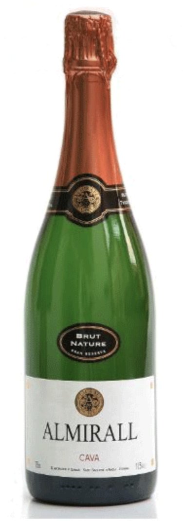Ampolla de cava Almirall Gran Reserva Brut Nature